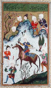 Ms B-284 fol.50b Die Jagd des Königs, aus Divan von Huseyn Bayqara, ca. 1540 von Islamic School