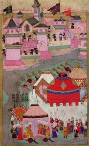 Belagerung von Wien durch Suleyman I. (1494-1566) den Prächtigen, 1529, aus dem 