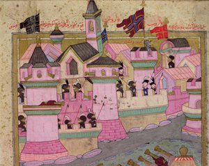 Belagerung von Wien durch Suleyman I. (1494-1566) den Prächtigen, 1529, aus dem 