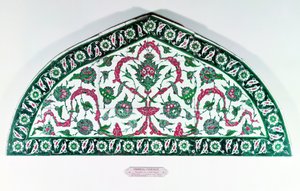 Kachellintel, aus Istanbul, Türkei von Islamic School
