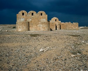 Ansicht von Qasr Amra, Wüstenschlösser (711-715) von Islamic School