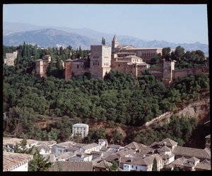 Ansicht der Festung und des Palastes der Alhambra