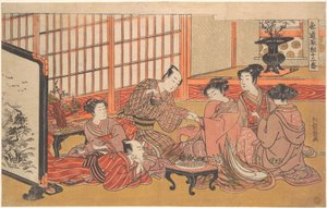 Eine Scheintrauung von Isoda Koryusai