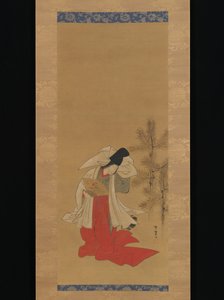 Kurtisane-Tänzerin (Shirabyōshi) für das neue Jahr von Isoda Koryusai