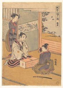 Affen-Tanz von Isoda Koryusai