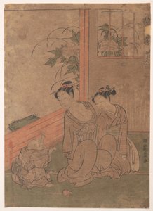 Frau Tō von Isoda Koryusai
