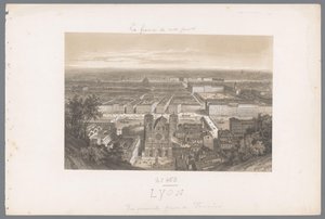 Blick auf Lyon und die Kathedrale von Fourvière