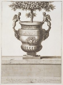 Bronzene Urnen für Zitrusbäume, Illustration aus 