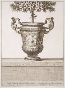 Bronzene Urnen für Zitrusbäume, Illustration aus 