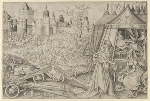 Judith mit dem Kopf des Holofernes von Israhel van Meckenem