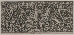 Ornament mit Tanz der Liebenden von Israhel van Meckenem