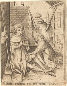 Der heilige Rochus von Israhel van Meckenem