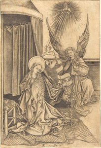 Die Verkündigung, ca. 1480-1490 von Israhel van Meckenem