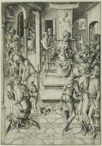 Christus vor Annas von Israhel van Meckenem the younger