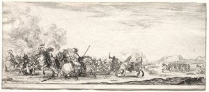 Frieden und Krieg: Kavalleriescharmützel