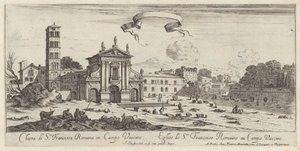 Kirche Sta Francisca Romana im Campo Vaccine von Israël Silvestre