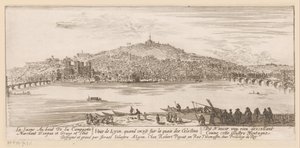 Ansicht von Lyon vom Ufer des Celestinerklosters