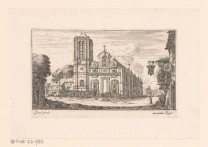 Ansicht der Notre-Dame-des-Vertus von Israël Silvestre