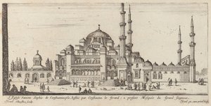 Die Kirche Hagia Sophia in Konstantinopel, erbaut von Konstantin dem Großen; jetzt Moschee des Großherrn