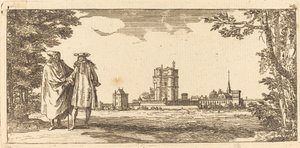 Allgemeiner Plan des Schlosses und kleinen Parks von Vincennes von Israël Silvestre