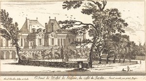 Ansicht des Hostels von Soissons von Israël Silvestre