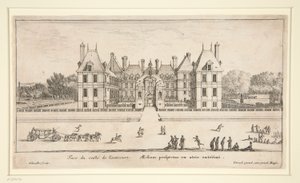 Ansicht von Schloss Liencourt: Der Vorhof