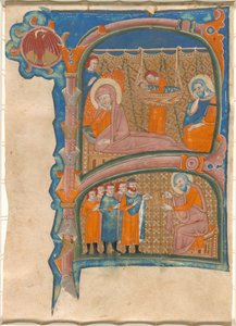 Geburt und Namensgebung von Johannes dem Täufer von Italian 13th Century