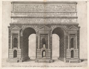 Bogen des Claudius-Aquädukts von Italian 16th Century