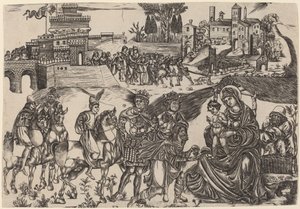 Die Anbetung der Heiligen Drei Könige von Italian 16th Century