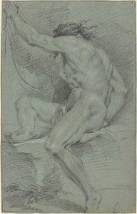 Nackte Figur (akademische Studie) von Italian 17th Century