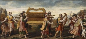 König David bringt die Bundeslade nach Jerusalem, frühes 16. Jahrhundert