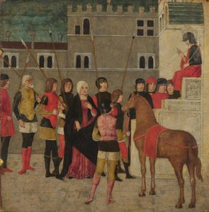 Die Gerechtigkeit Trajans, zwischen 1475 und 1500 von Italian Master
