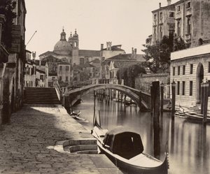Brücke am Rio Ognissanti in Venedig