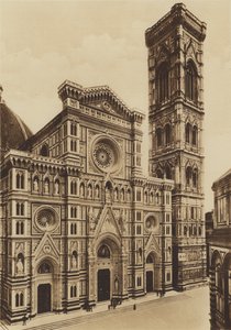 Florenz: Die Fassade der Kathedrale, Arch De Fabris und del Moro von Italian Photographer