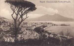 Neapel - Napoli, Panorama von der Grabstätte Virgils von Italian Photographer