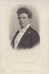 Pietro Mascagni, italienischer Komponist der Oper Cavalleria Rusticana von Italian Photographer
