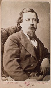 Porträt des italienischen Komponisten Amilcare Ponchielli (1834-1885)