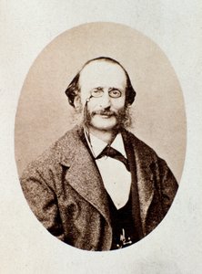 Porträt des deutschen Komponisten Jacques Offenbach (1819-1880) von Italian Photographer