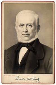 Porträt von Saverio Mercadante (1795-1870), italienischer Komponist.