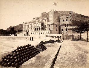 Der Fürstenpalast in Montecarlo, im Fürstentum Monaco von Italian Photographer
