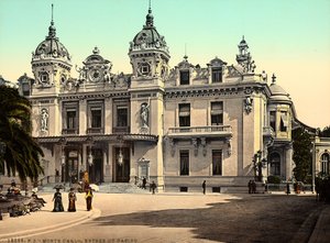 Die Fassade des Casinos von Montecarlo, im Fürstentum Monaco, in Frankreich von Italian Photographer