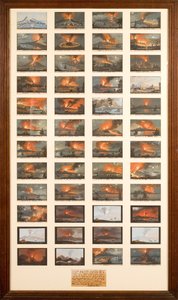 Eine Sammlung von achtundvierzig Ansichten von Vulkanausbrüchen