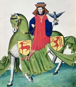 Ein Falkner, aus dem Codex de Capodilista von Italian School