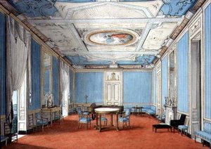 Ein neoklassizistisches neapolitanisches Palazzo-Interieur, ca. 1830 von Italian School