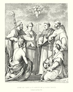 Andre del Sarte, Der Streit der Heiligen Dreifaltigkeit, Sammlung des Pitti-Palastes von Italian School