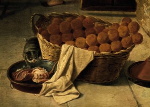 Korb mit Brot, Detail (Forneria), Italien