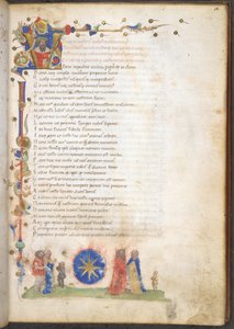 Ein Mitglied der Familie Stella aus Verona: das Wappen der Familie: azurblau, ein achtzackiger Stern