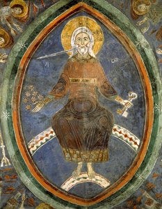 Christus der Apokalypse, Krypta der Kathedrale von Anagni von Italian School