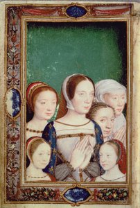 Claude von Frankreich, Eleonore von Österreich und die drei Töchter von Franz I., aus den 