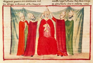 Krönung von Papst Bonifatius VIII. von Italian School